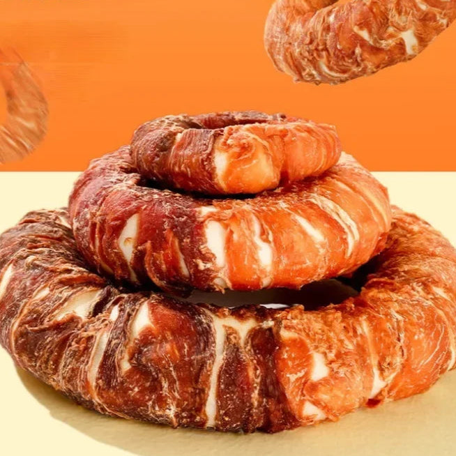Friandises pour chiens – Donuts poulet & canard + bâtonnets à mâcher