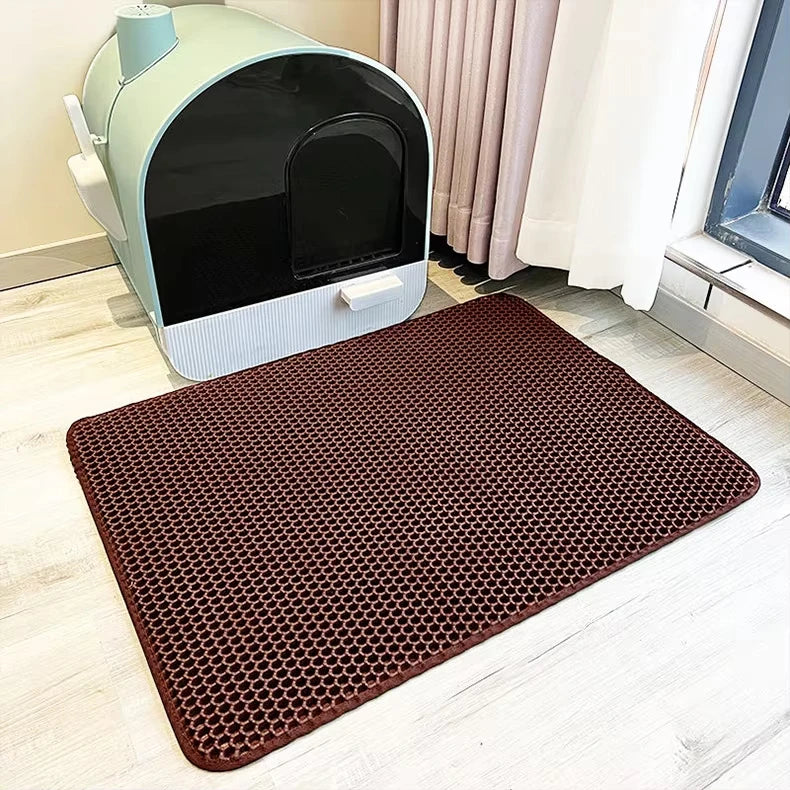 Tapis de litière pour chat Double couche