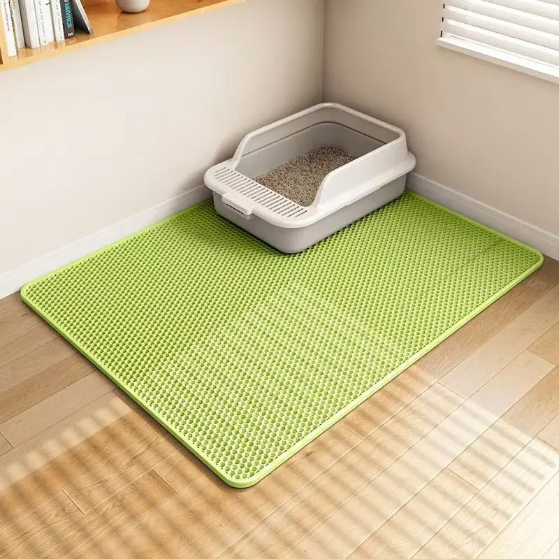 Tapis de litière pour chat Double couche