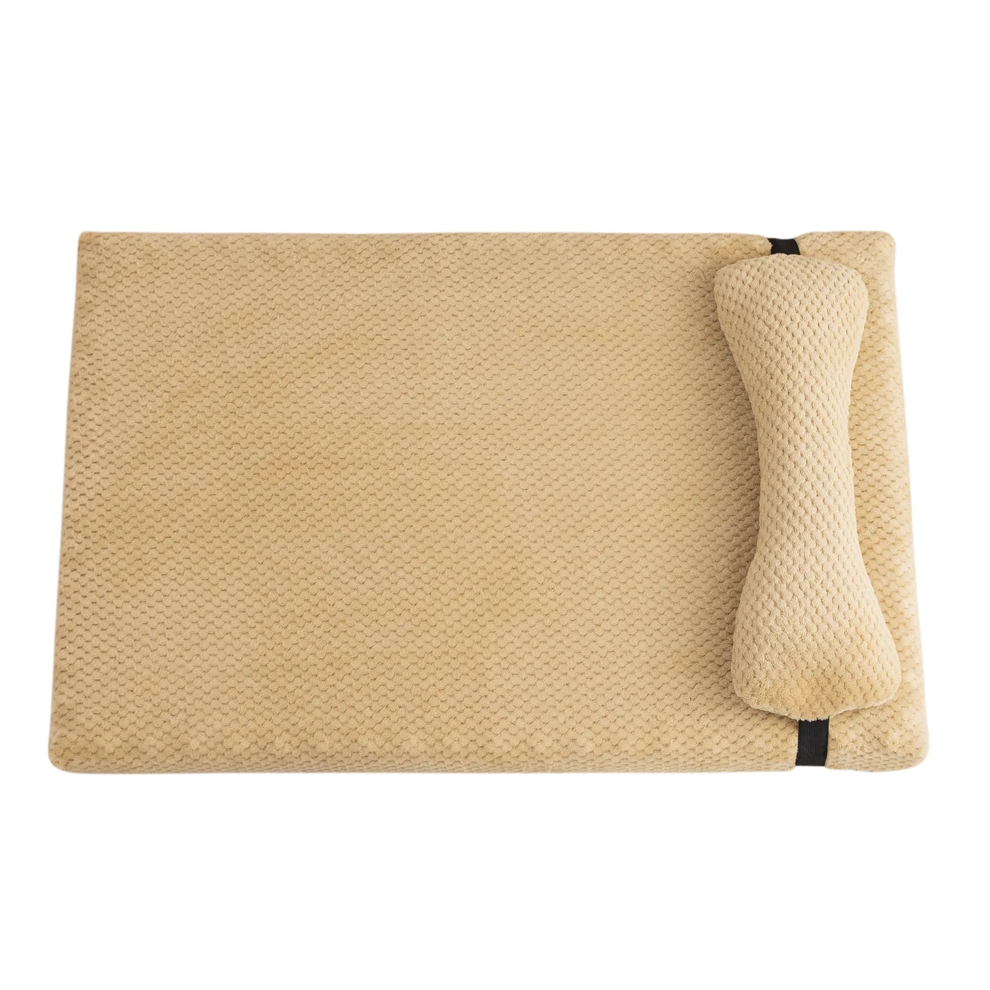 Lit chaud et apaisant pour chien avec oreiller, tapis en peluche moelleuse pour chien avec housse amovible et lavable pour grands, moyens et petits chiens et chats