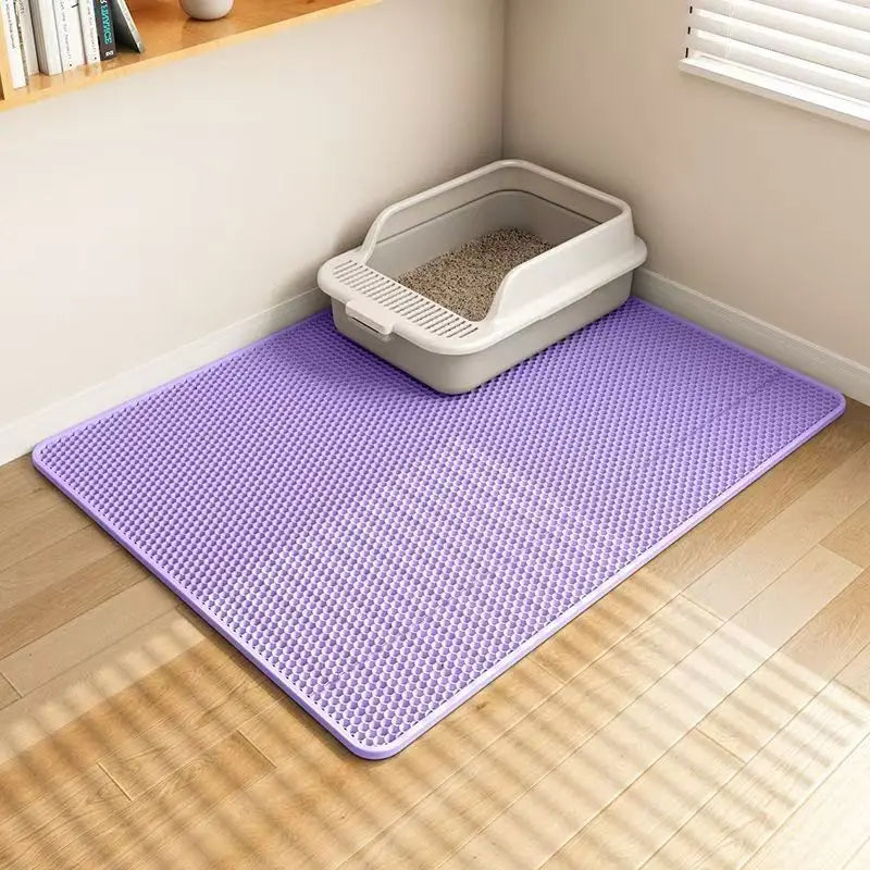 Tapis de litière pour chat Double couche