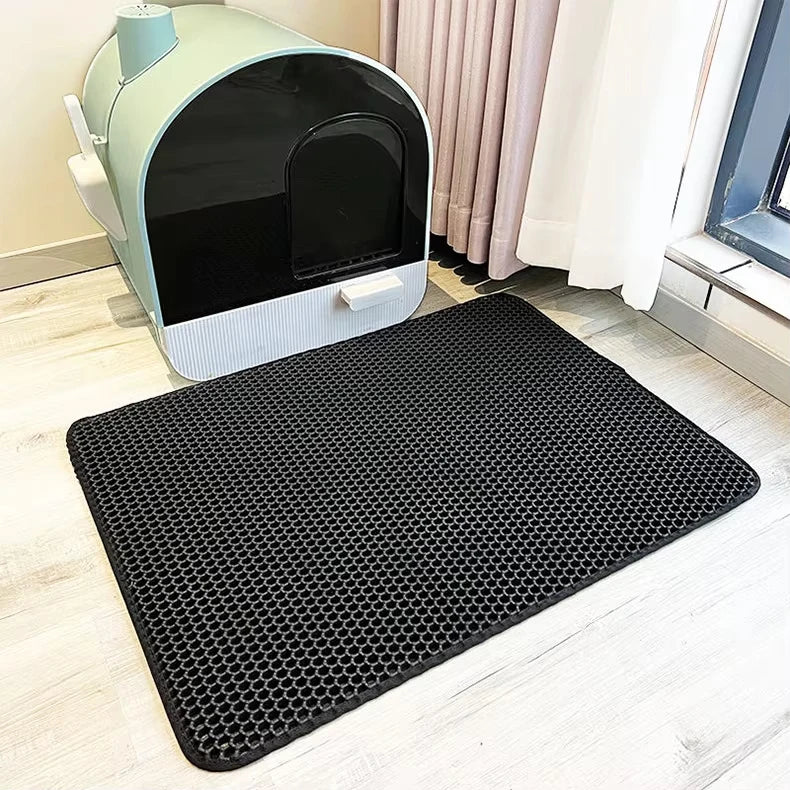 Tapis de litière pour chat Double couche