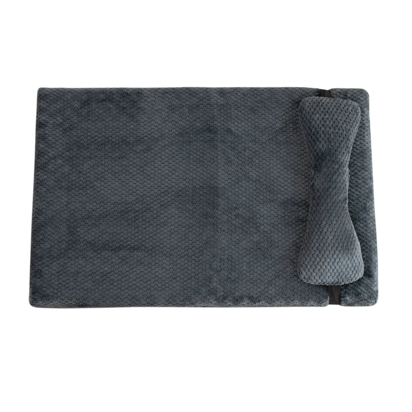 Lit chaud et apaisant pour chien avec oreiller, tapis en peluche moelleuse pour chien avec housse amovible et lavable pour grands, moyens et petits chiens et chats