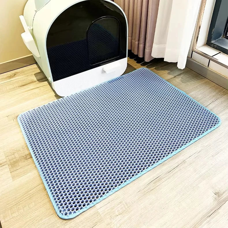 Tapis de litière pour chat Double couche