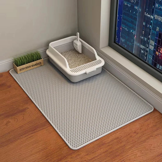 Tapis de litière pour chat Double couche